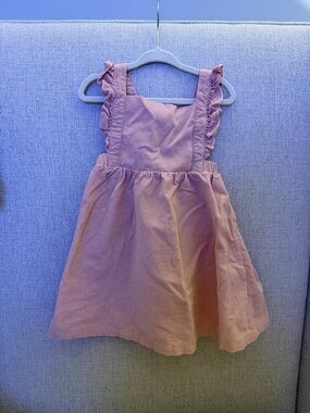 Angel Dear Girls Pink Ruffle Strap Dress NWOT